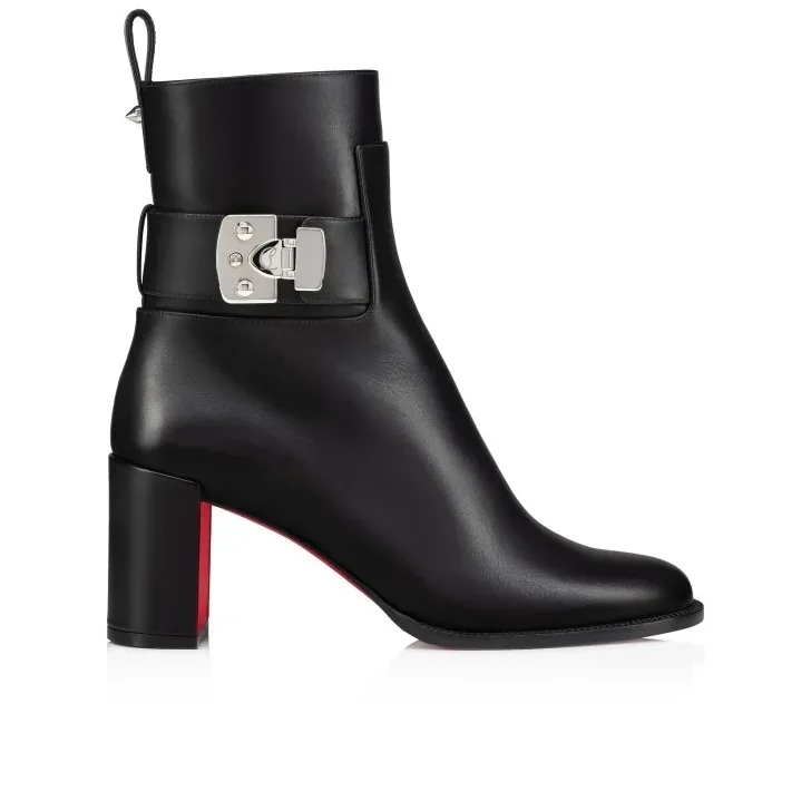 Christian Louboutin Booty Lock Low Boots Black
