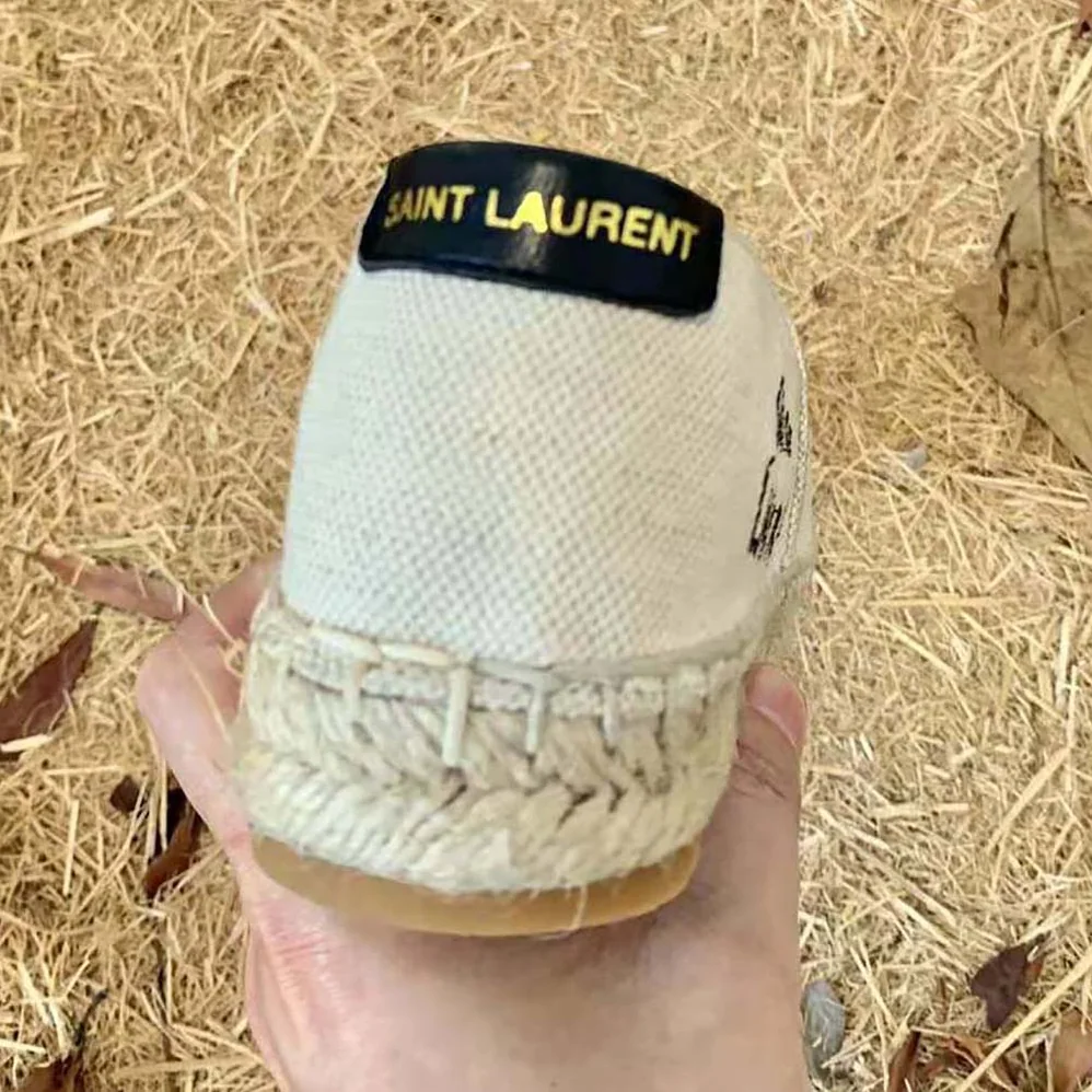 Saint Laurent YSL Saint Laurent Embroidered Espadrilles in Canvas for Women Saint Laurent YSL Saint Laurent Embroidered Espadrilles in Canvas for Women