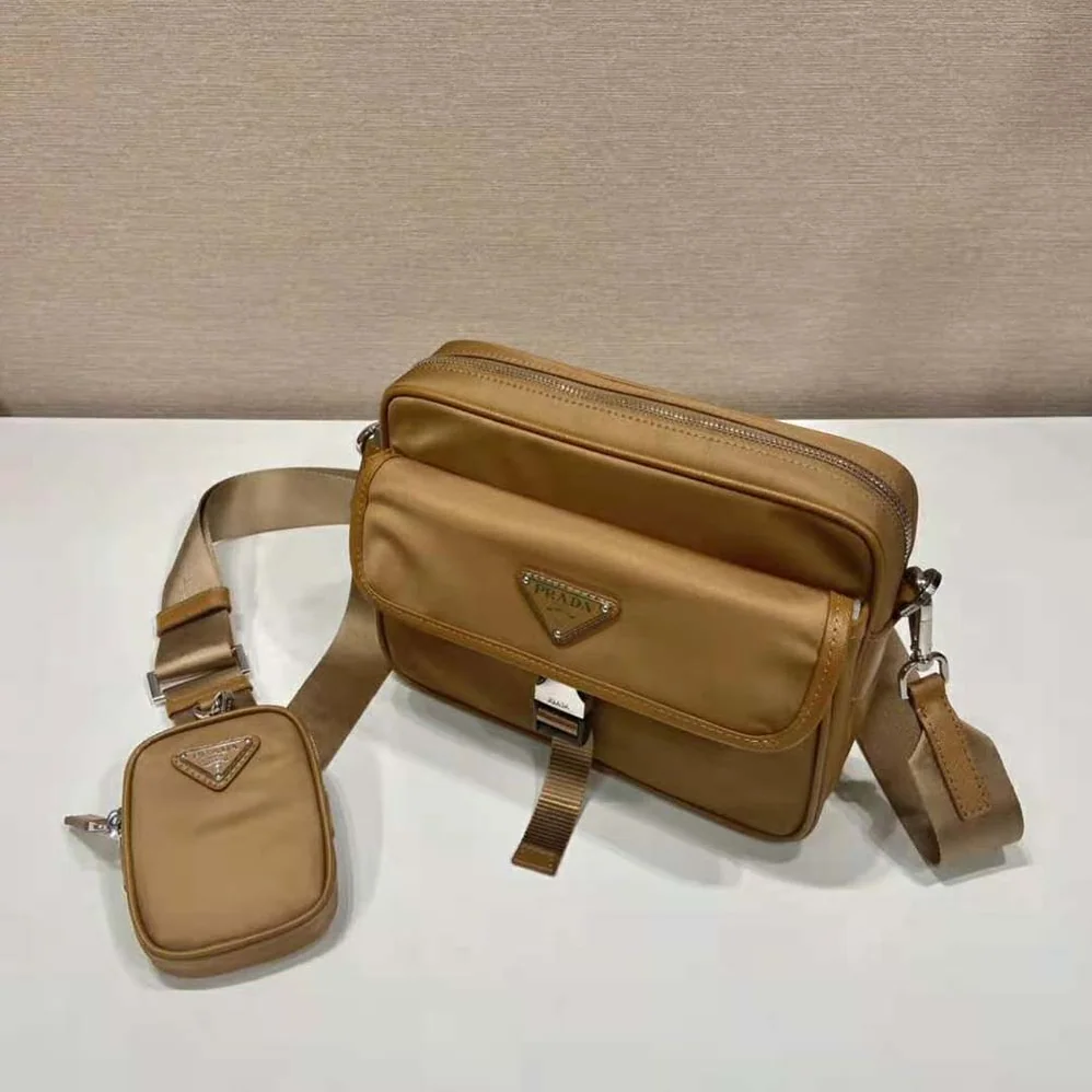 Prada Re-Nylon and Saffiano Leather Shoulder Bag for Men