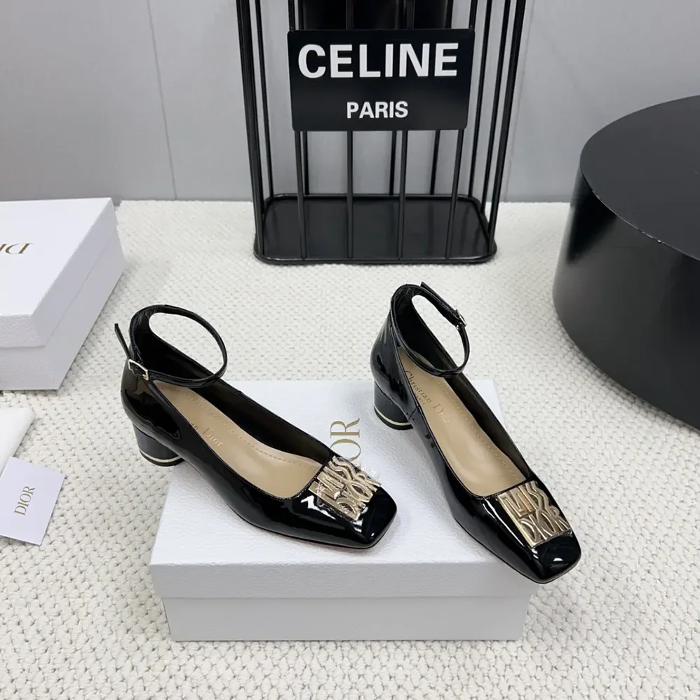 Dior Miss Dior Pump Black Patent Calfskin for Women Dior Miss Dior Pump Black Patent Calfskin for Women
