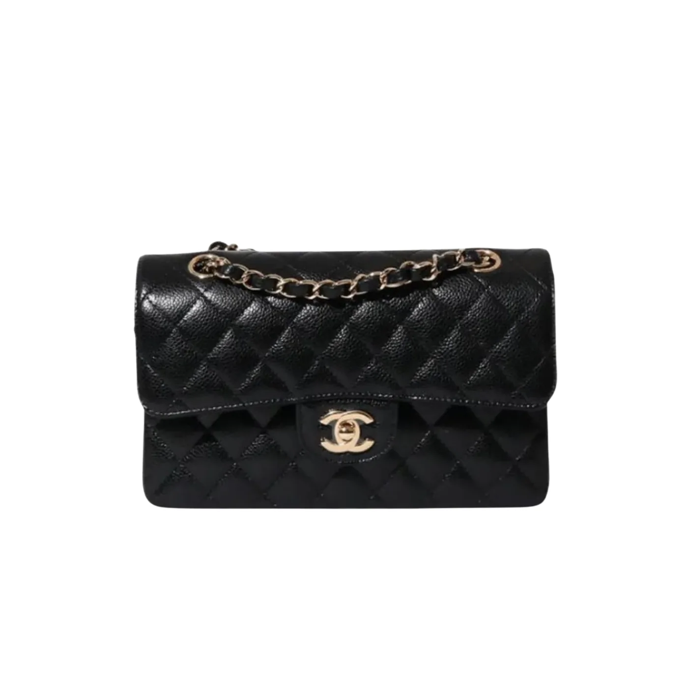 Chanel Classic Double Flap Bag Large Crossbody in Black Gold Hardware