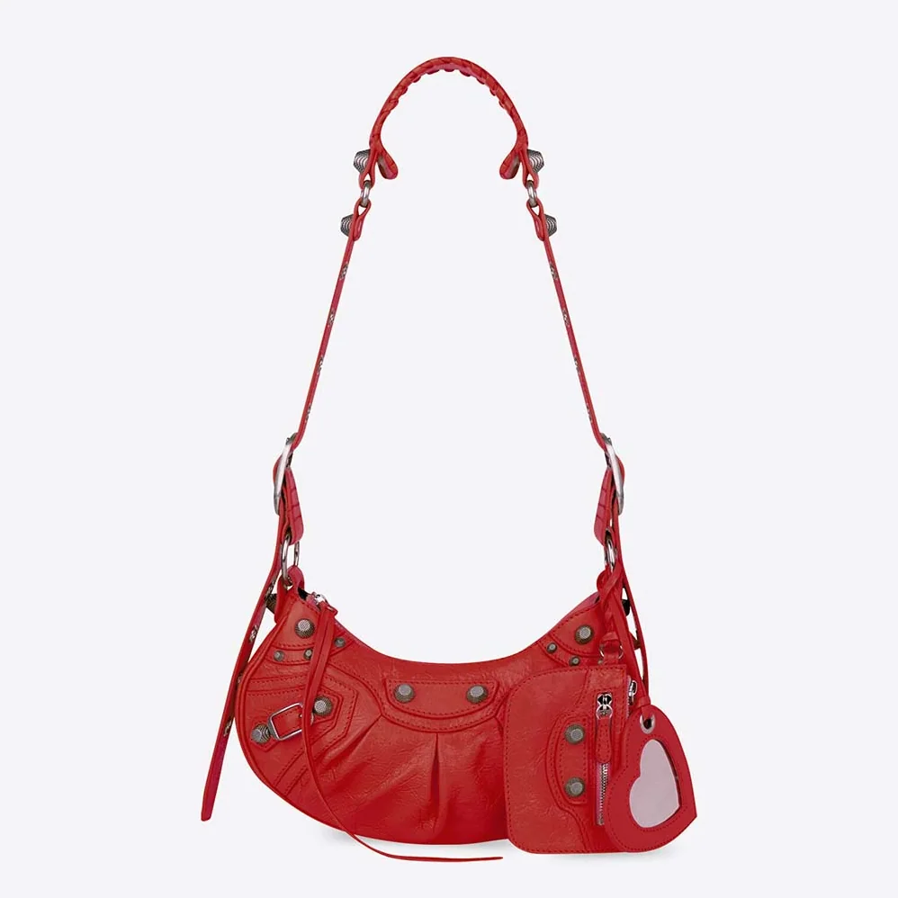 Balenciaga Le Cagole XS Shoulder Bag in Red for Women Balenciaga Le Cagole XS Shoulder Bag in Red for Women