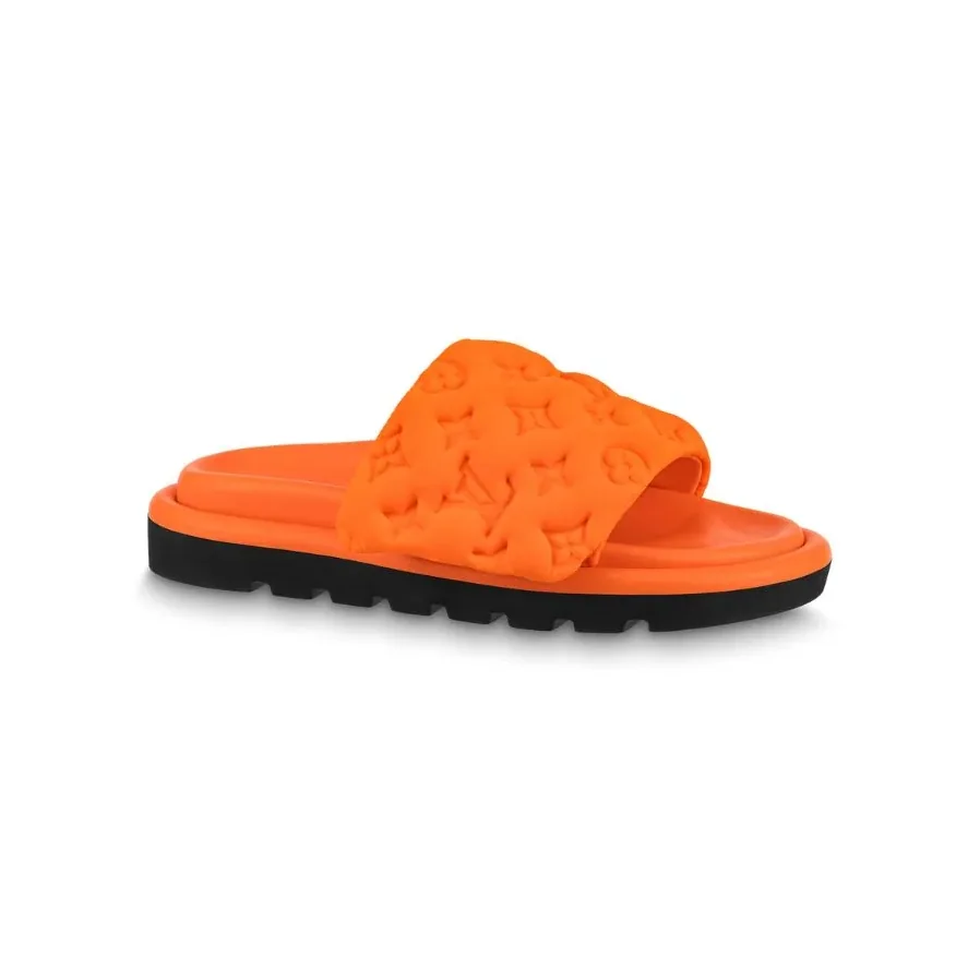 Louis Vuitton Pool Pillow Flat Comfort Mule Orange 1AB1NE Louis Vuitton Pool Pillow Flat Comfort Mule Orange 1AB1NE