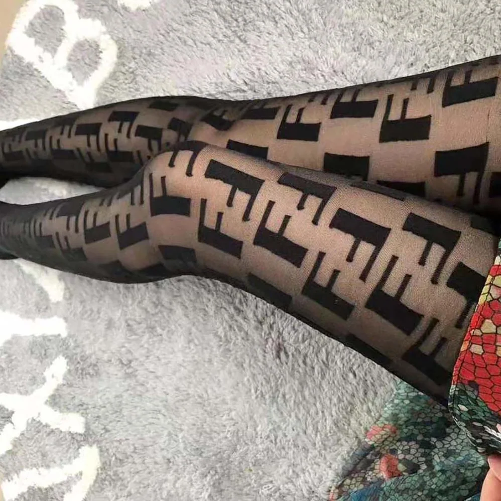 Fendi Tights Black Nylon Pantyhose for Women