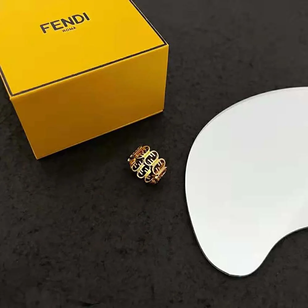 Fendi O'Lock Ring Gold for Women in coloured Fendi O'Lock Ring Gold for Women in coloured
