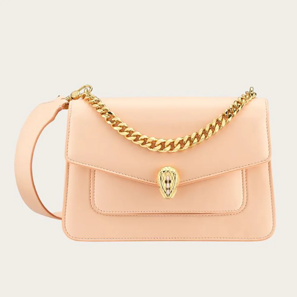 Bvlgari Serpenti Forever Crossbody Bag in Nappa Leather for Women in Sandy Bvlgari Serpenti Forever Crossbody Bag in Nappa Leather for Women in Sandy