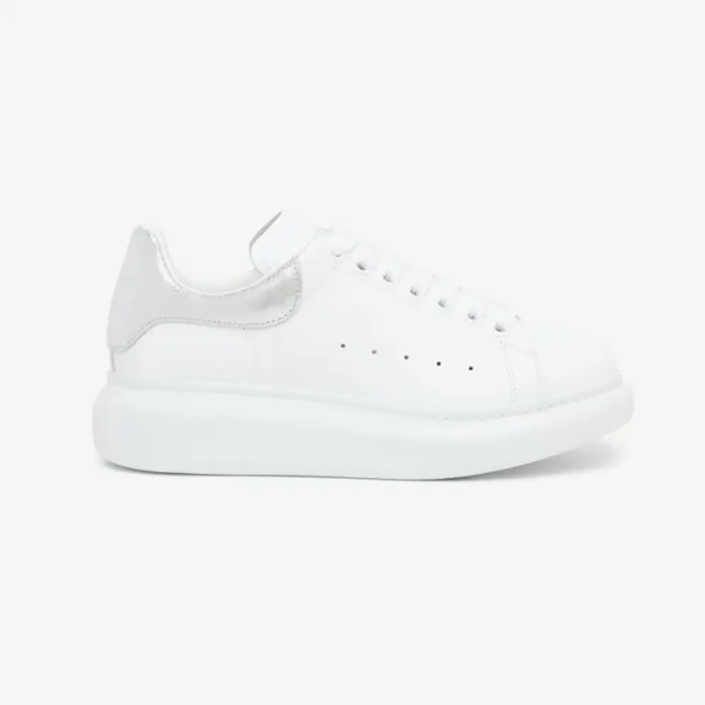 Alexander Mcqueen Oversized Sneaker in White for Unisex in Silver
