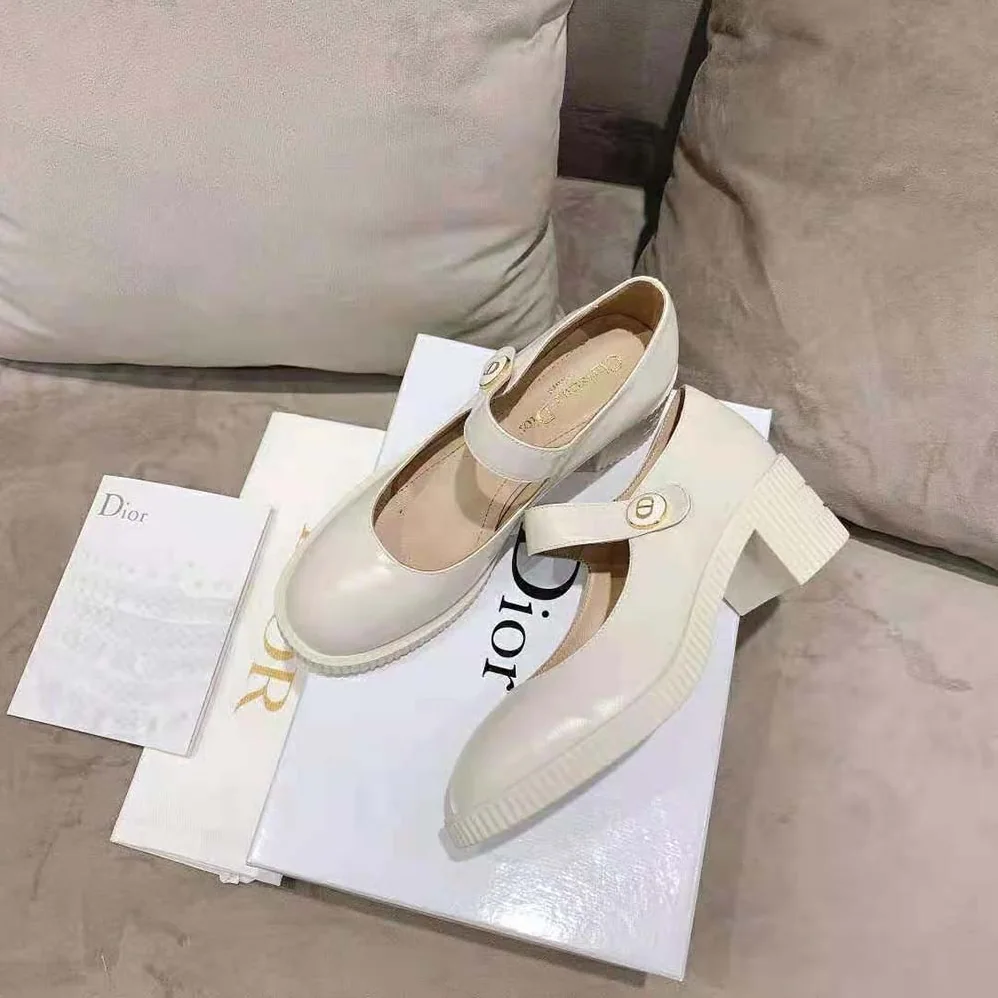 Dior D-Doll Pump White Shiny Calfskin for Women