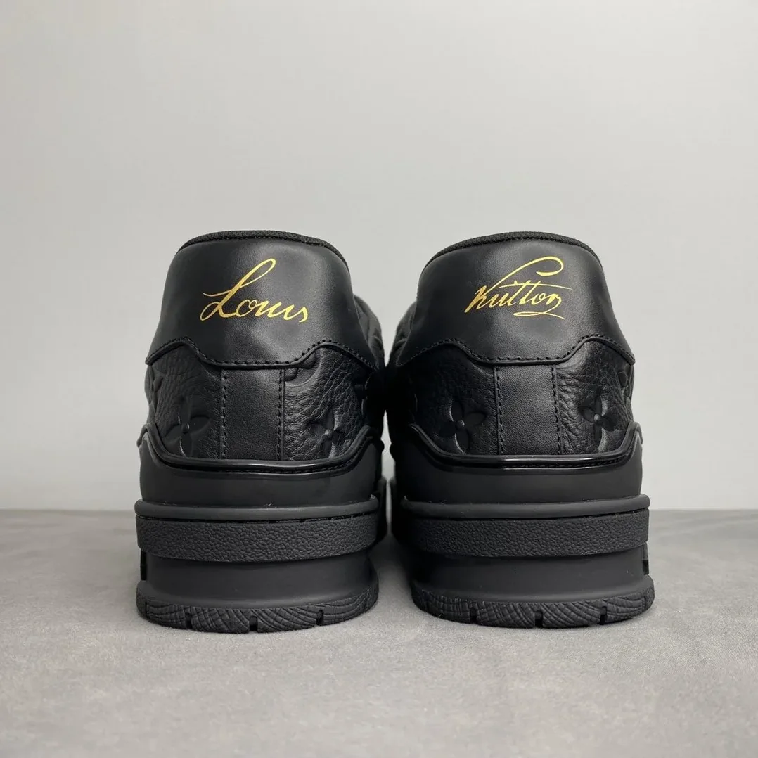Louis Vuitton Trainer Sneaker Mix Of Materials Black Virgil Abloh