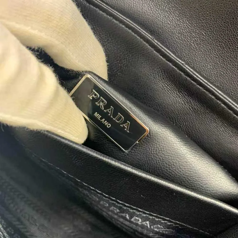 Prada Small Nappa Leather Prada Spectrum Bag for Women in Black