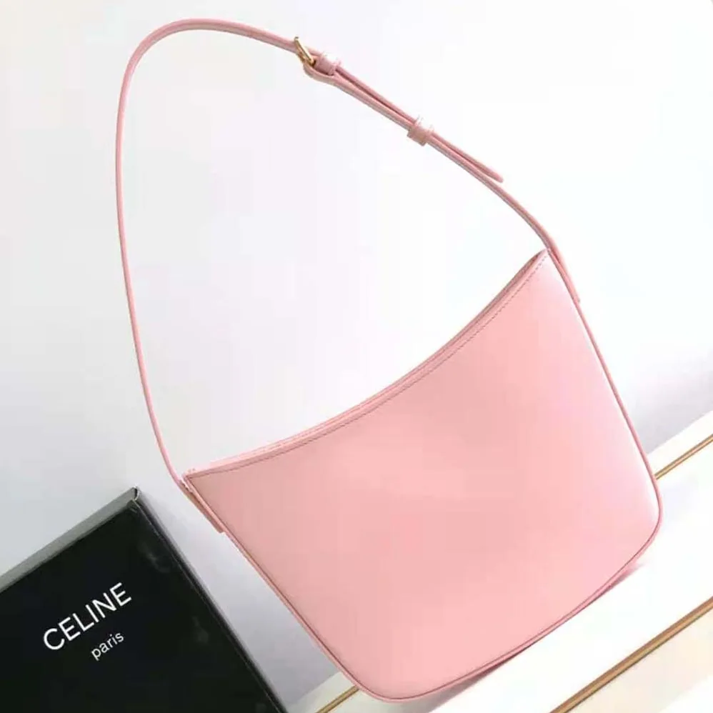 Celine Small Boston Cuir Triomphe in Smooth Calfskin for Women in Pink Celine Small Boston Cuir Triomphe in Smooth Calfskin for Women in Pink