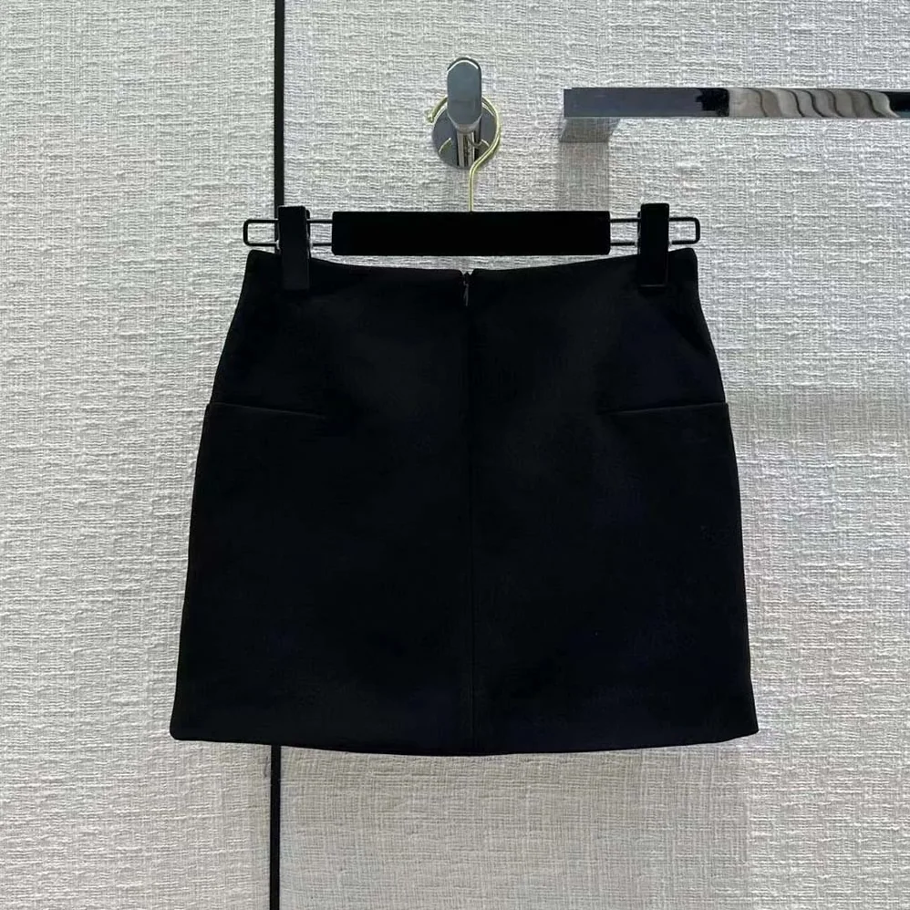 Prada Kid Mohair and Satin Miniskirt for Women in Black Prada Kid Mohair and Satin Miniskirt for Women in Black
