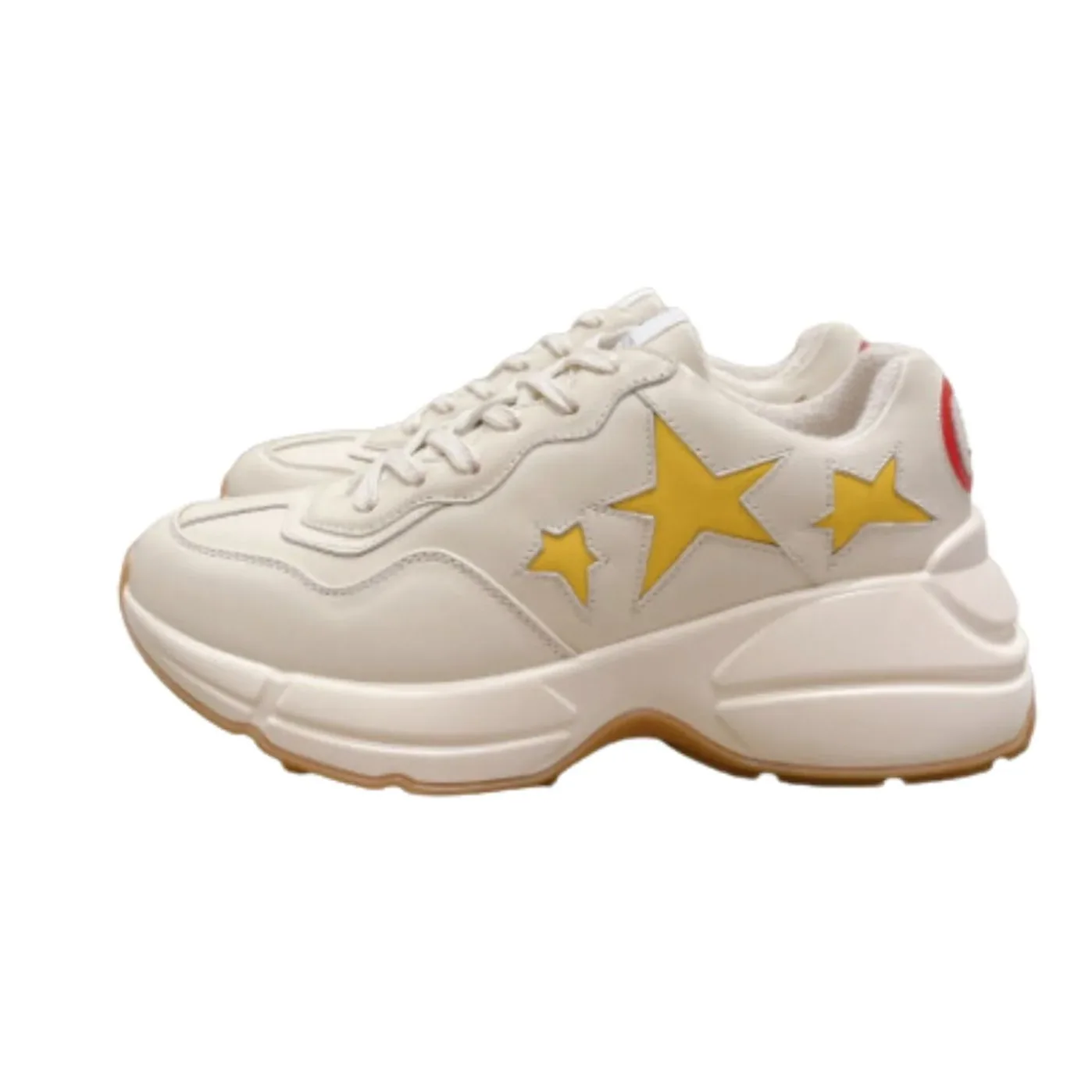 Gucci Rhyton Sneaker With Stars White