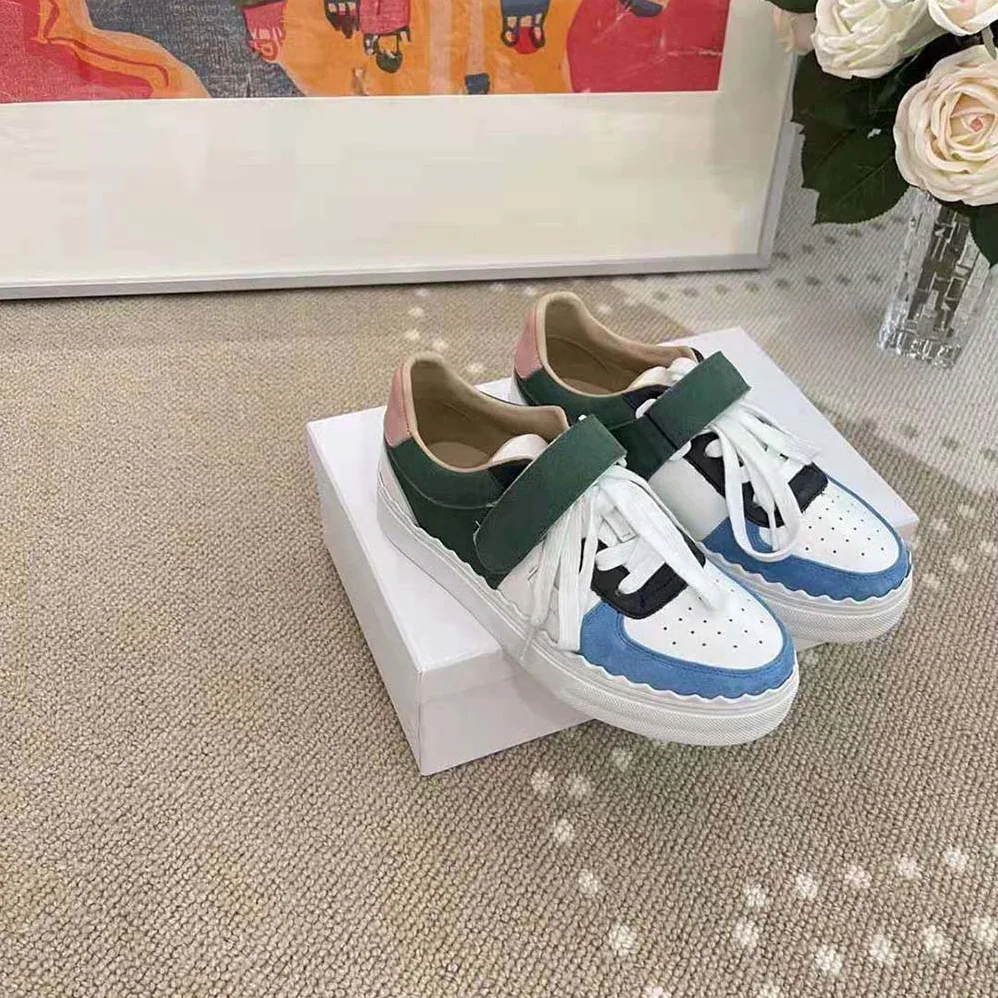 Chloe Lauren Sneaker with Strap for Women in Blue Chloe Lauren Sneaker with Strap for Women in Blue
