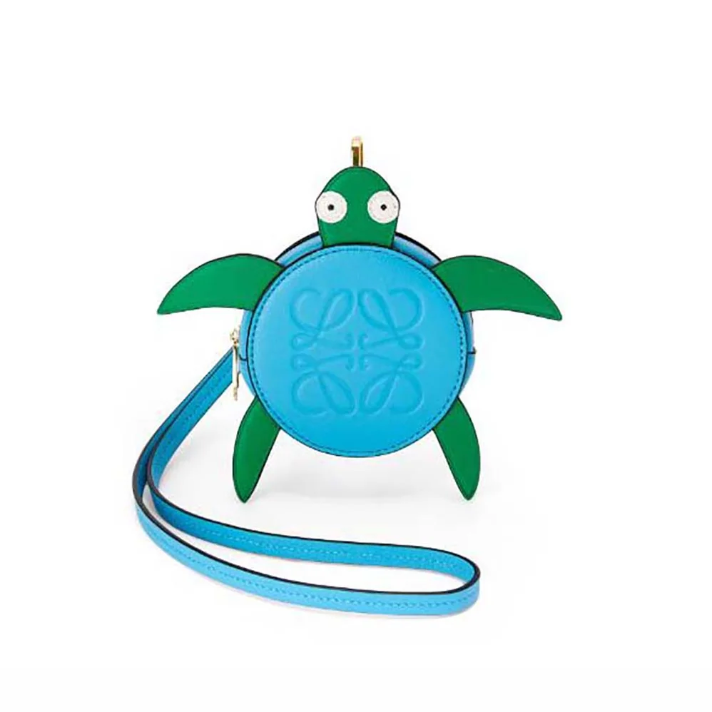 Loewe Turtle Cookie Pouch in Classic Calfskin for Women Loewe Turtle Cookie Pouch in Classic Calfskin for Women
