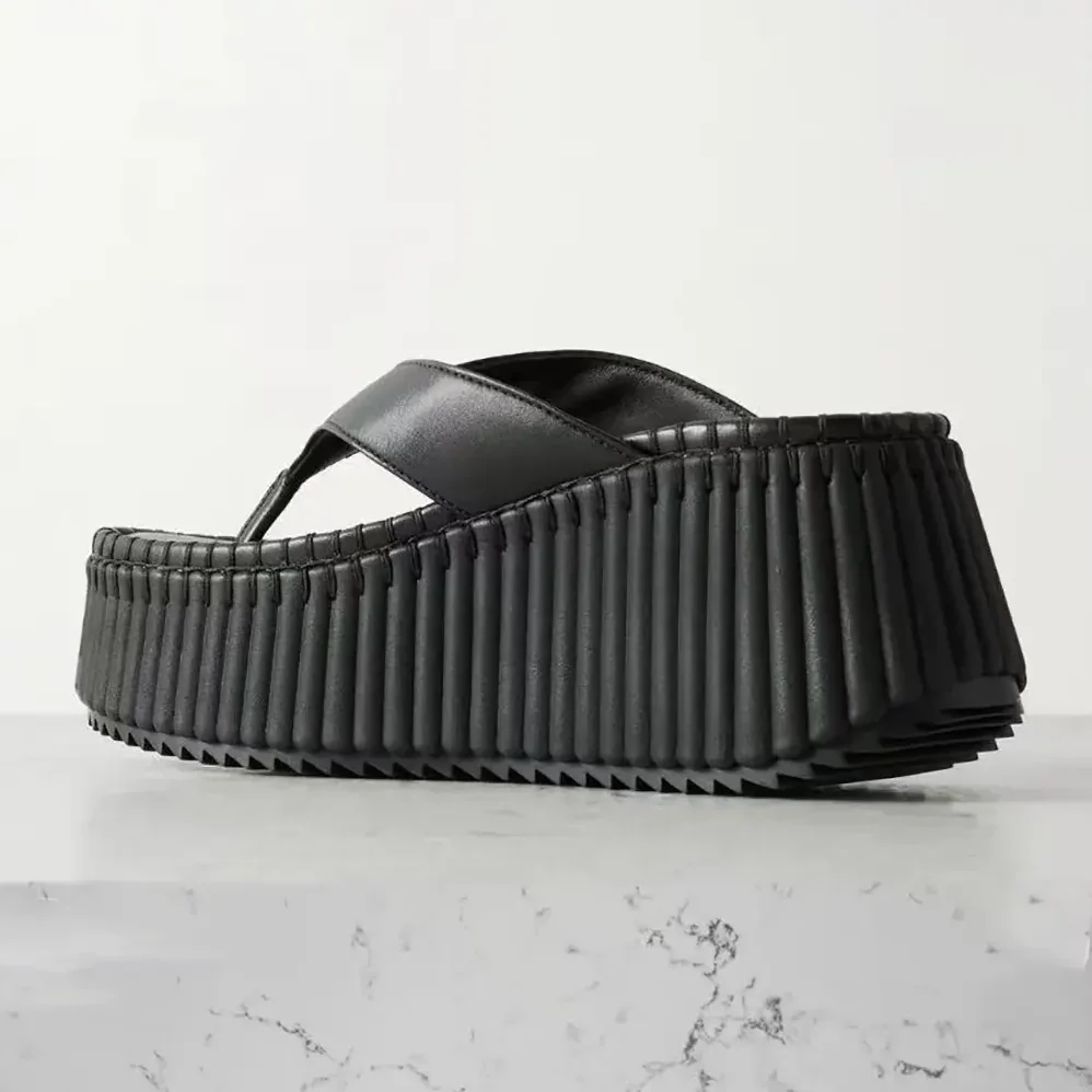 Chloe Nama Wedge Slide for Women in Black