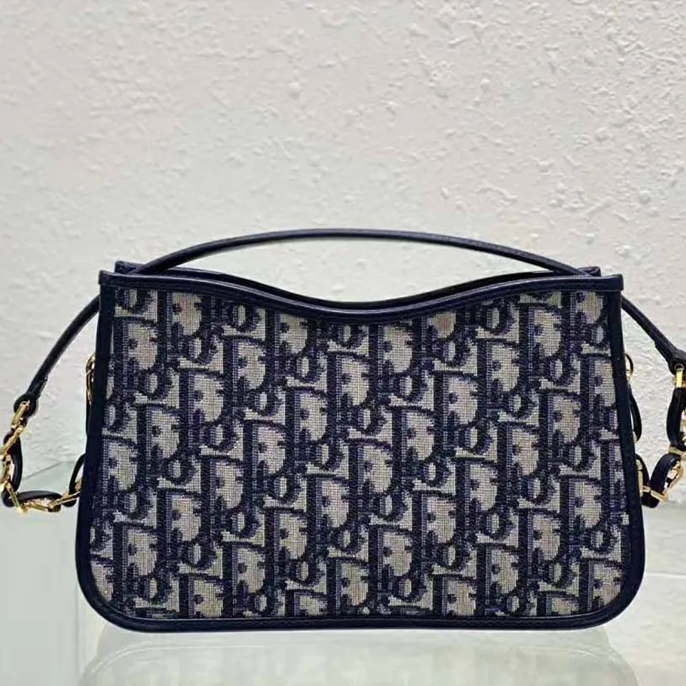 Dior CD Signature Hobo Mini Bag Blue Dior Oblique Jacquard for Women Dior CD Signature Hobo Mini Bag Blue Dior Oblique Jacquard for Women