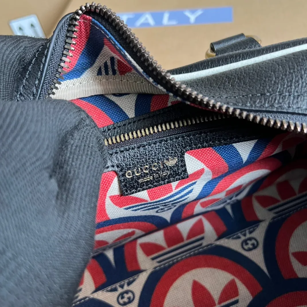 Gucci x Adidas Mini Duffle Bag Black Gucci x Adidas Mini Duffle Bag Black