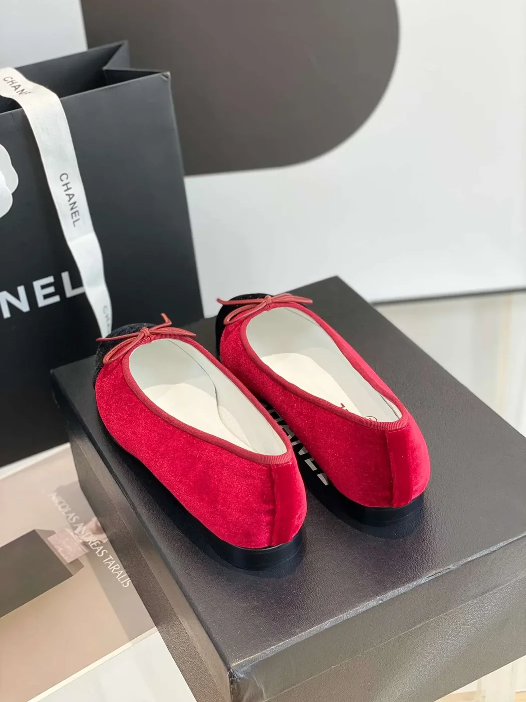 Chanel Ballet Flats Red Chanel Ballet Flats Red