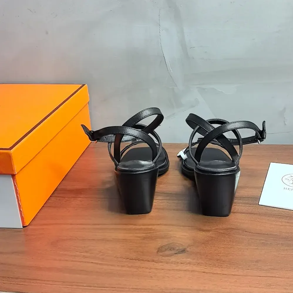 Hermes Ivresse 65 Sandal-Black H241152Z for Women Hermes Ivresse 65 Sandal-Black H241152Z for Women