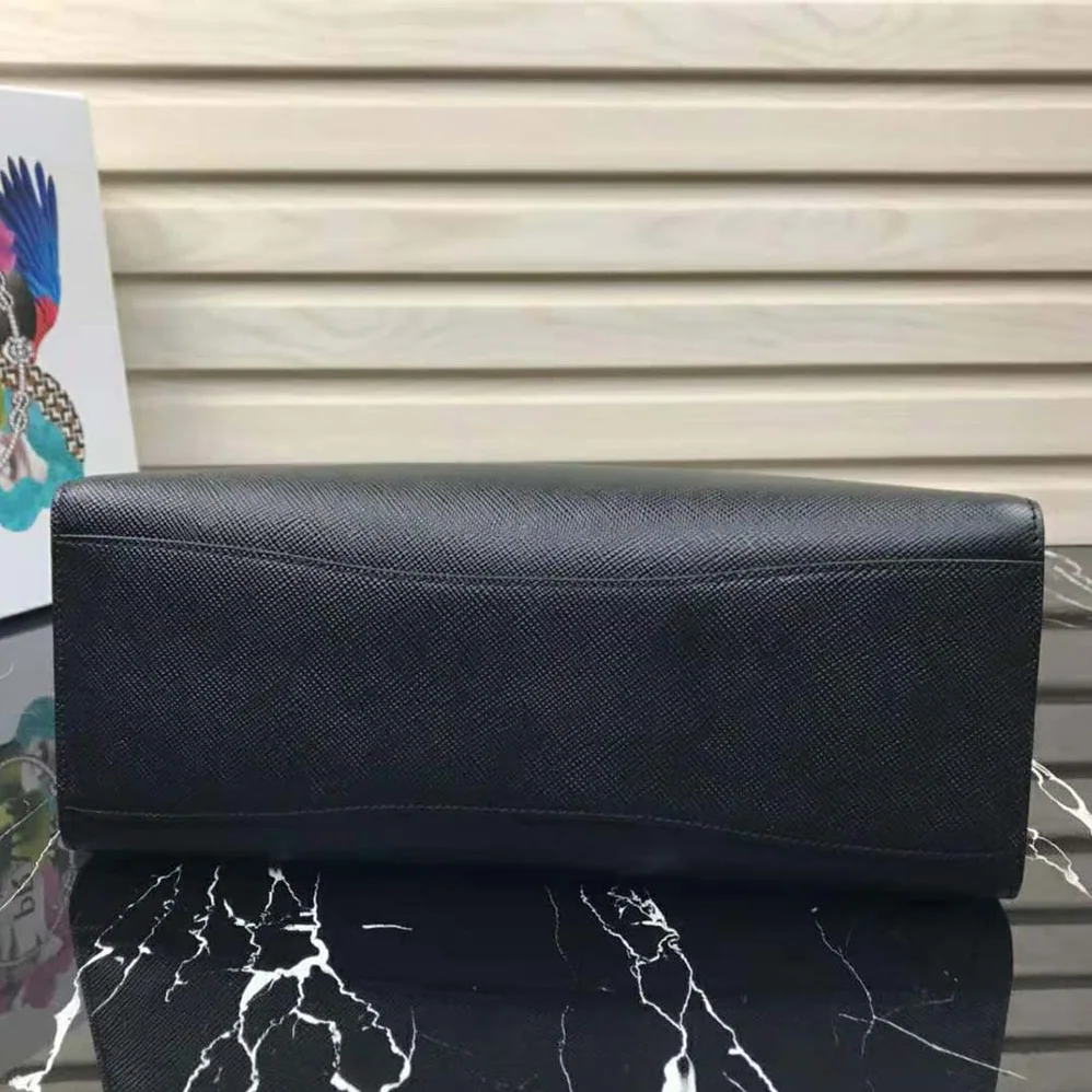 Prada Large Saffiano Leather Handbag for Women in Black Prada Large Saffiano Leather Handbag for Women in Black