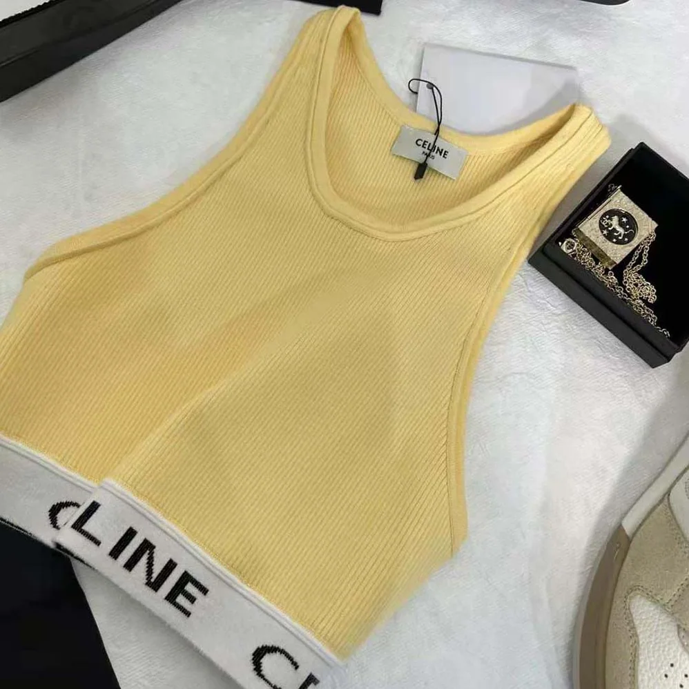 Celine Mesh Sports Bra for Women in Yellow Celine Mesh Sports Bra for Women in Yellow