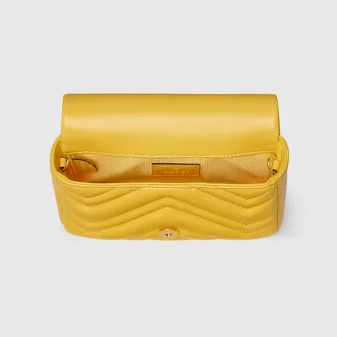 Gucci Marmont Mini Shoulder Bag in Yellow Gold Hardware Gucci Marmont Mini Shoulder Bag in Yellow Gold Hardware