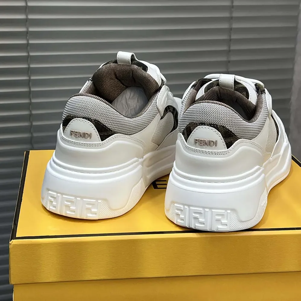 Fendi Force Sneakers White Leather Low for Unisex in tops Fendi Force Sneakers White Leather Low for Unisex in tops