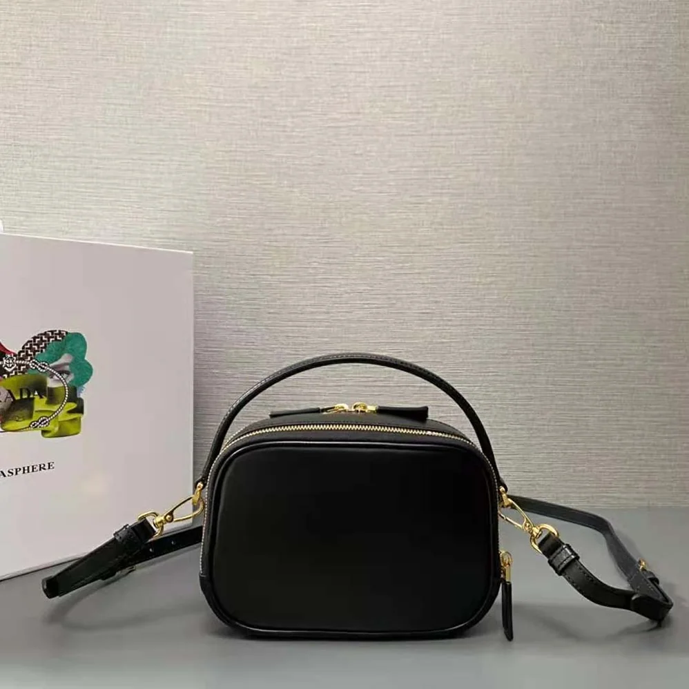 Prada Odette Leather Mini-bag for Women in Black Prada Odette Leather Mini-bag for Women in Black