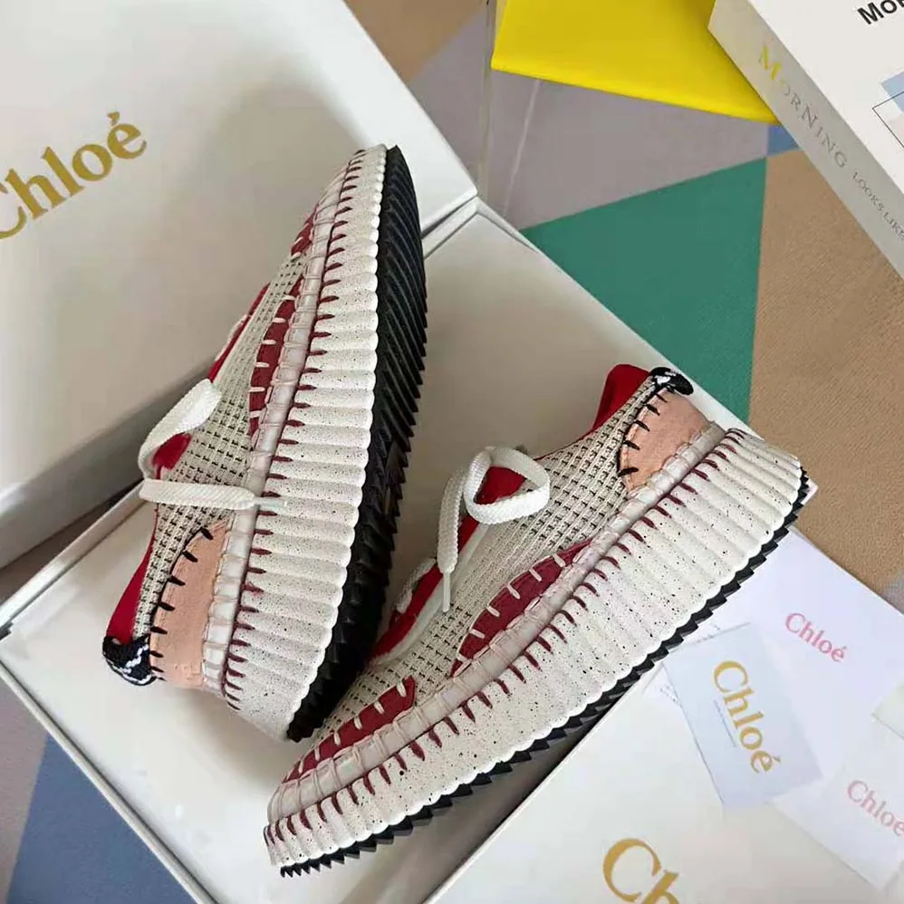 Chloe Nama Sneaker for Unisex in Red Chloe Nama Sneaker for Unisex in Red