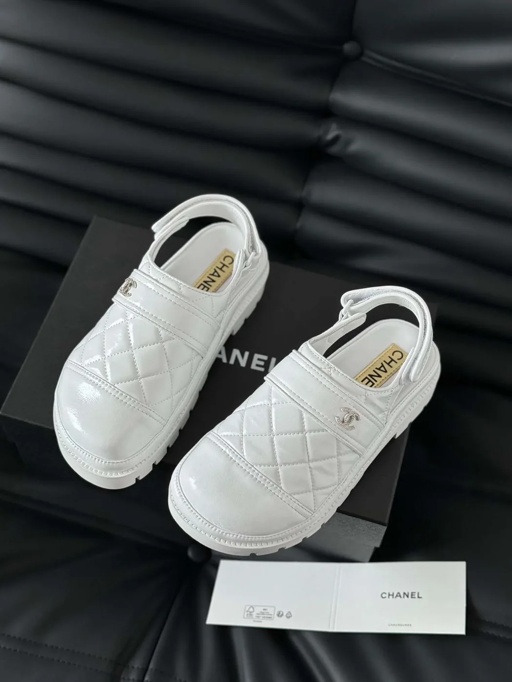 Chanel Velcro Sandal White Chanel Velcro Sandal White