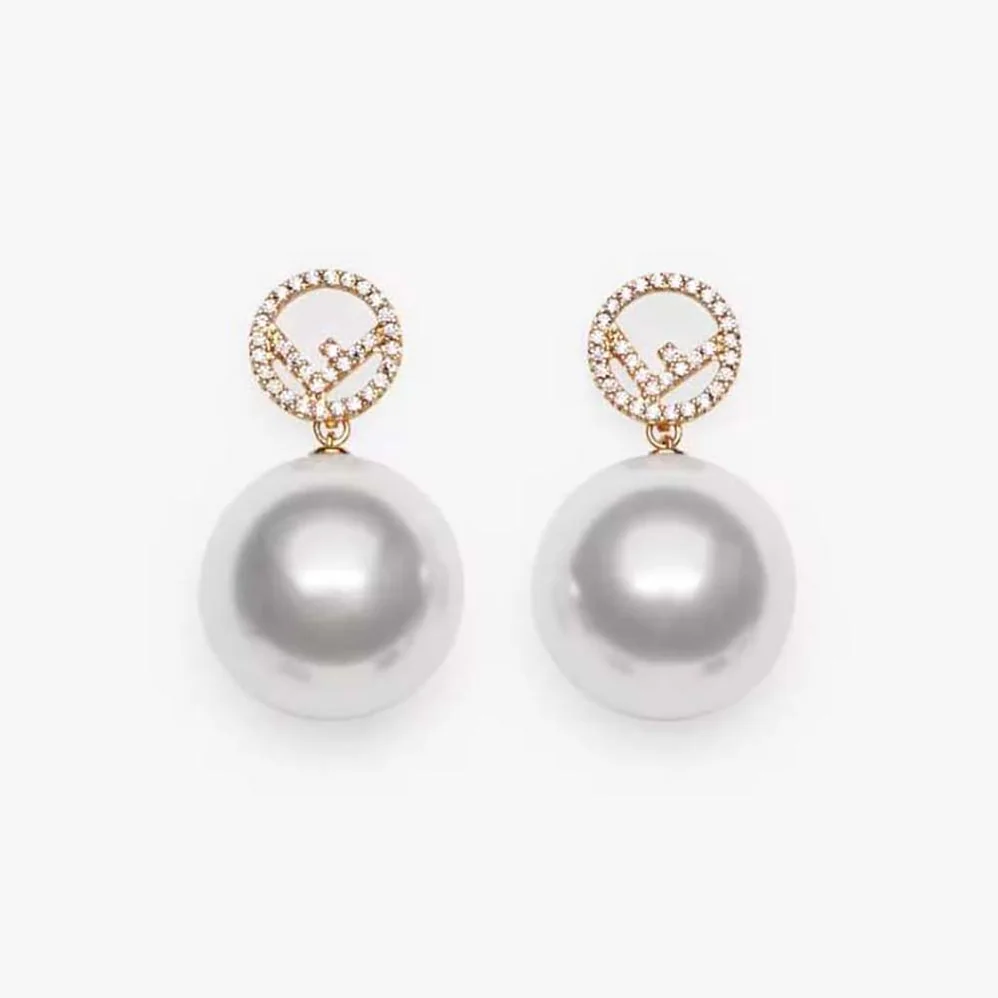 Fendi F Is Fendi Earrings Gold for Women