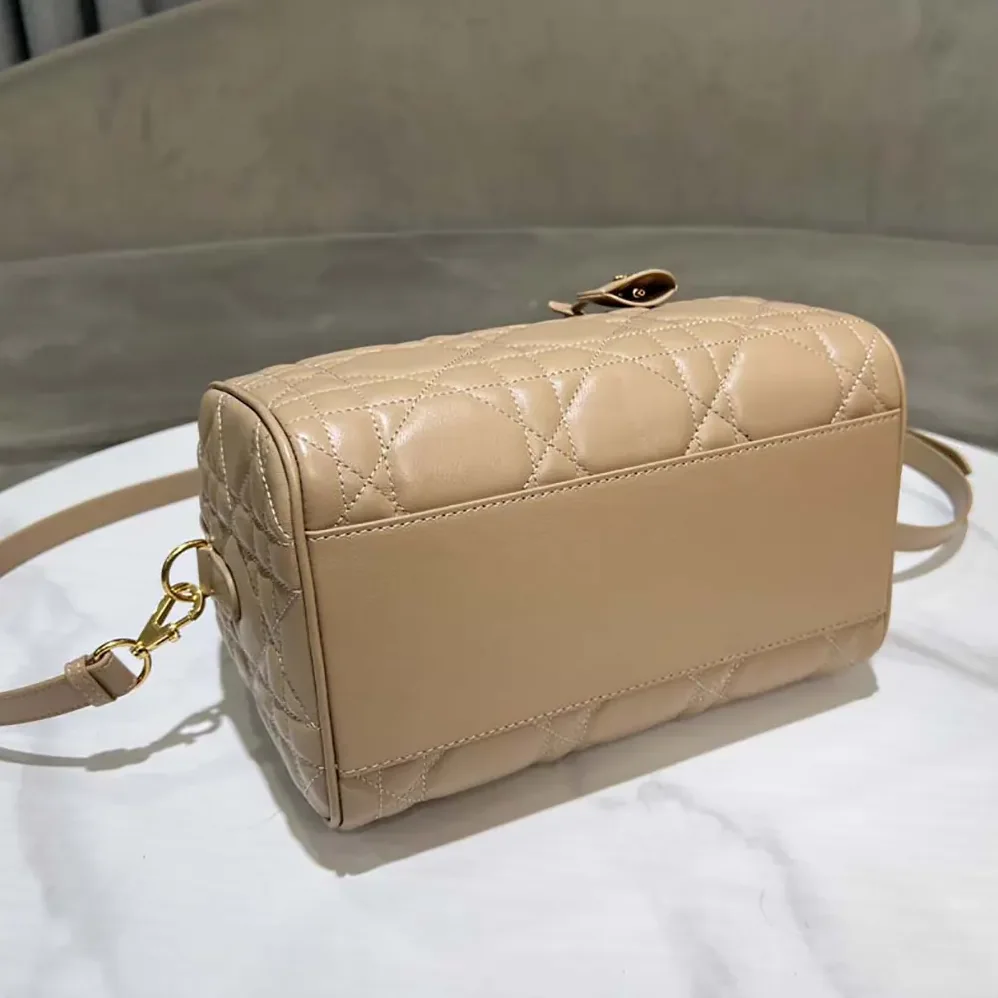 Dior Groove 25 Bag Biscuit Macrocannage Calfskin for Women Dior Groove 25 Bag Biscuit Macrocannage Calfskin for Women