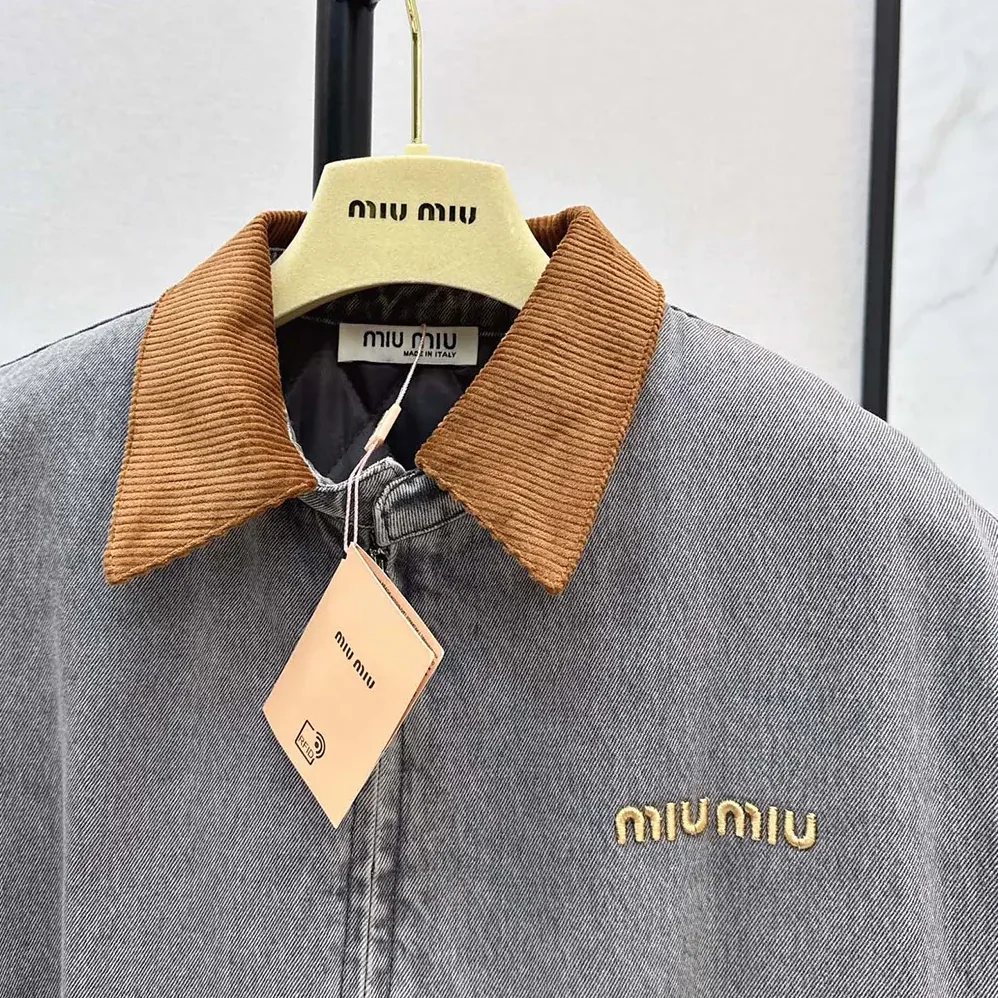 Miu Miu Chambray Blouson Vest for Women