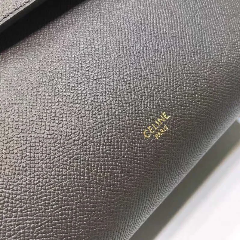 Celine Micro Belt Bag in Grained Calfskin for Women in Silver