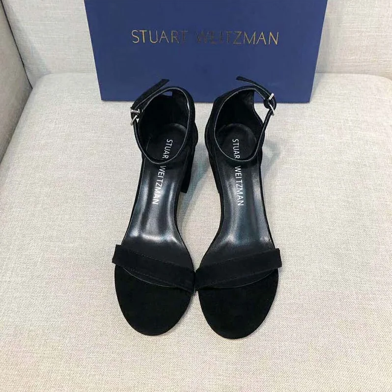 Stuart Weitzman The Simple Sandal 65mm Heel Height for Women in Black