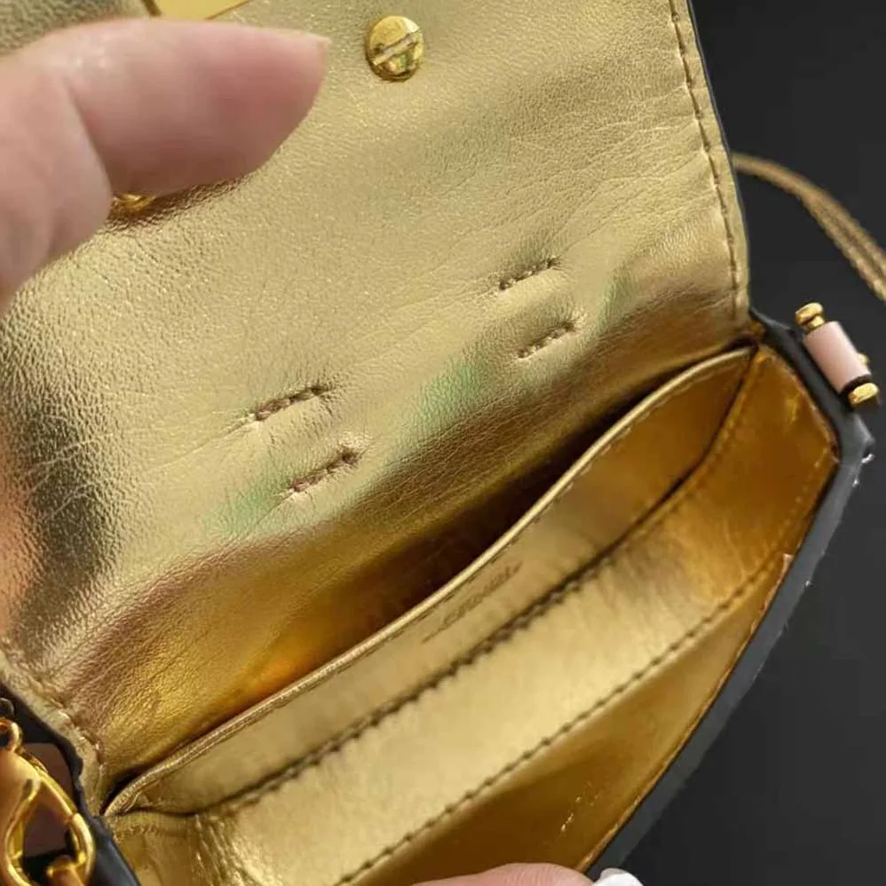 Fendi Nano Baguette Charm Fendace Pink Leather Charm for Women Fendi Nano Baguette Charm Fendace Pink Leather Charm for Women