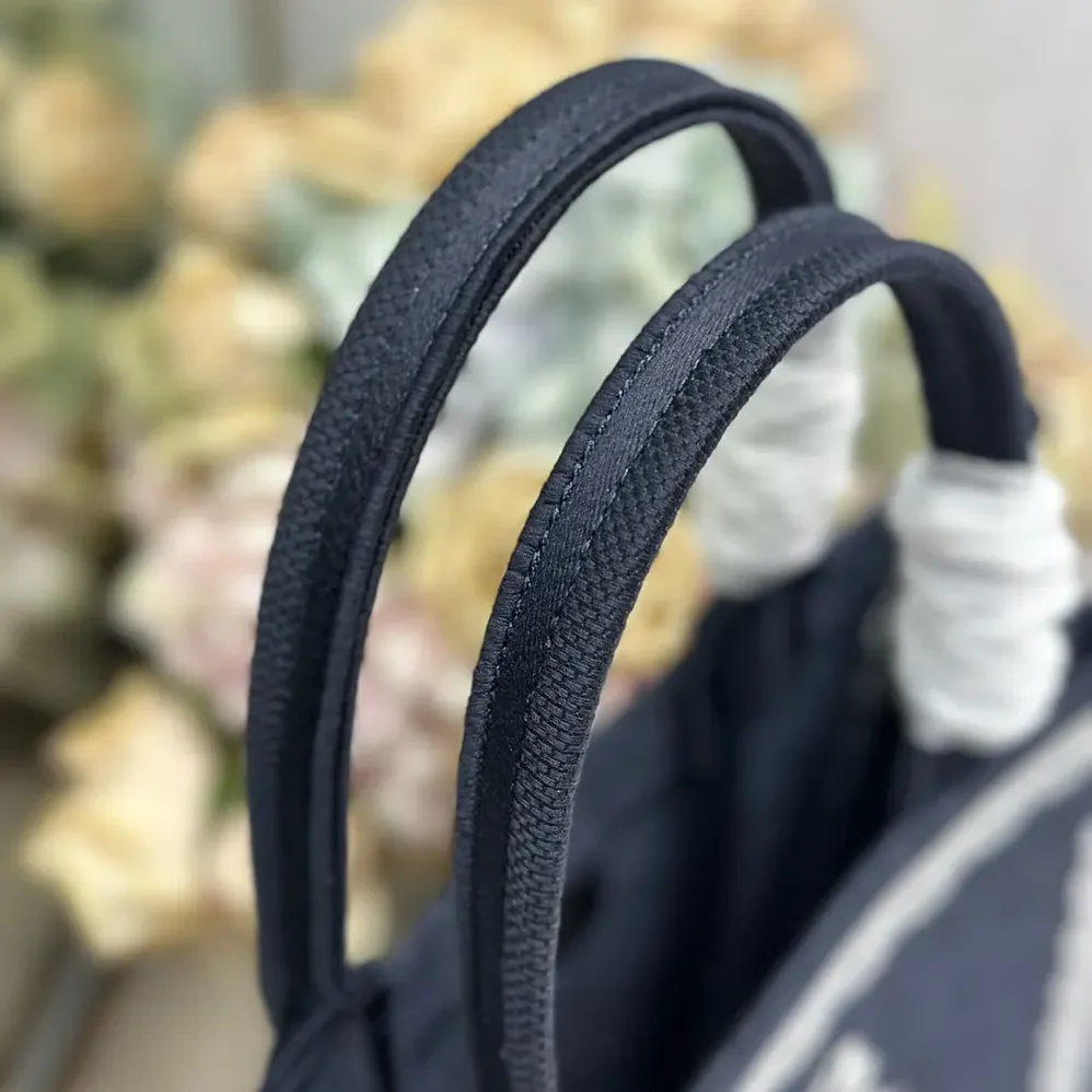 Dior Medium Dior Book Tote with Strap Celestial Blue Dior Oblique Embroidery with White Lace and Dior Médaillon for Wome Dior Medium Dior Book Tote with Strap Celestial Blue Dior Oblique Embroidery with White Lace and Dior Médaillon for Wome