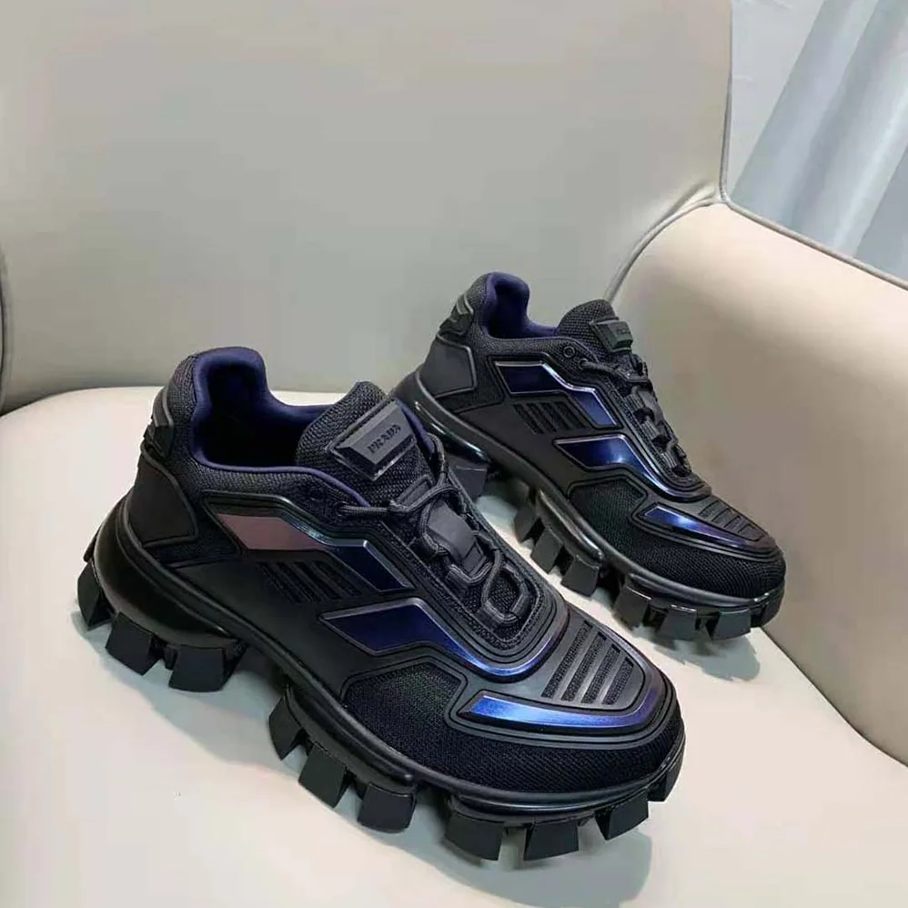 Prada Cloudbust Thunder Sneakers for Women in Navy Prada Cloudbust Thunder Sneakers for Women in Navy