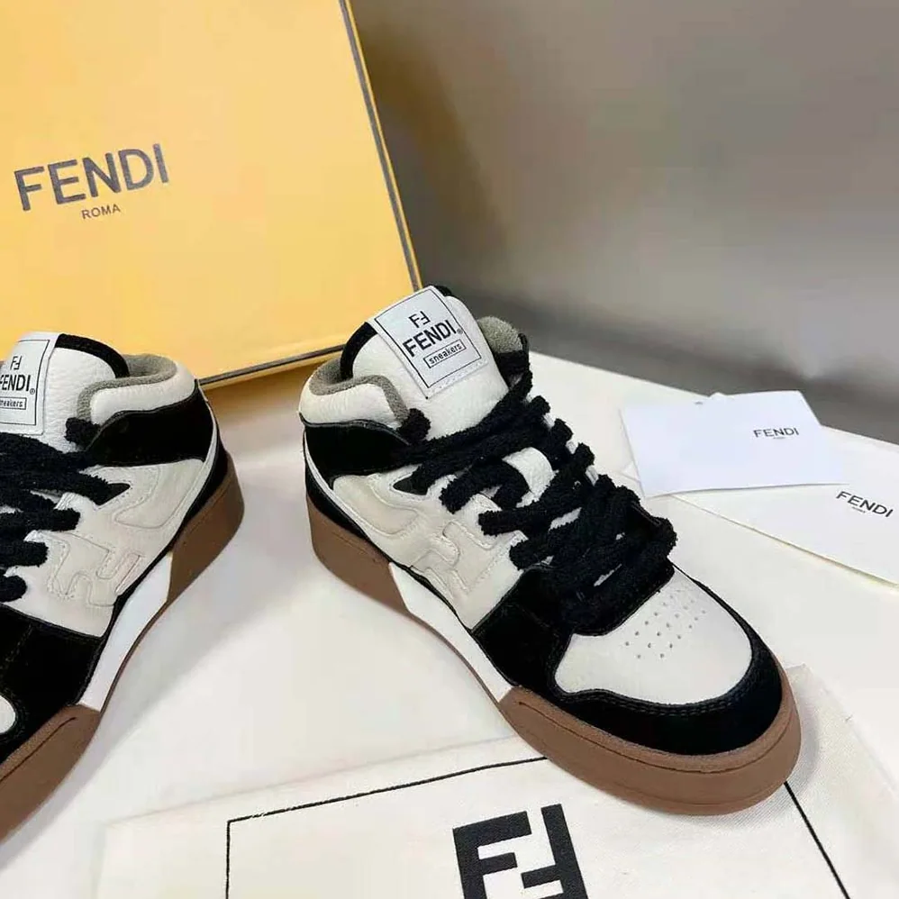 Fendi Fendi Match Black Leather High for Women in Tops Fendi Fendi Match Black Leather High for Women in Tops
