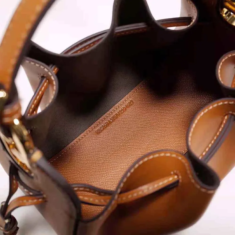 Fendi Pomodorino Brown Leather Mini for Women in Bag