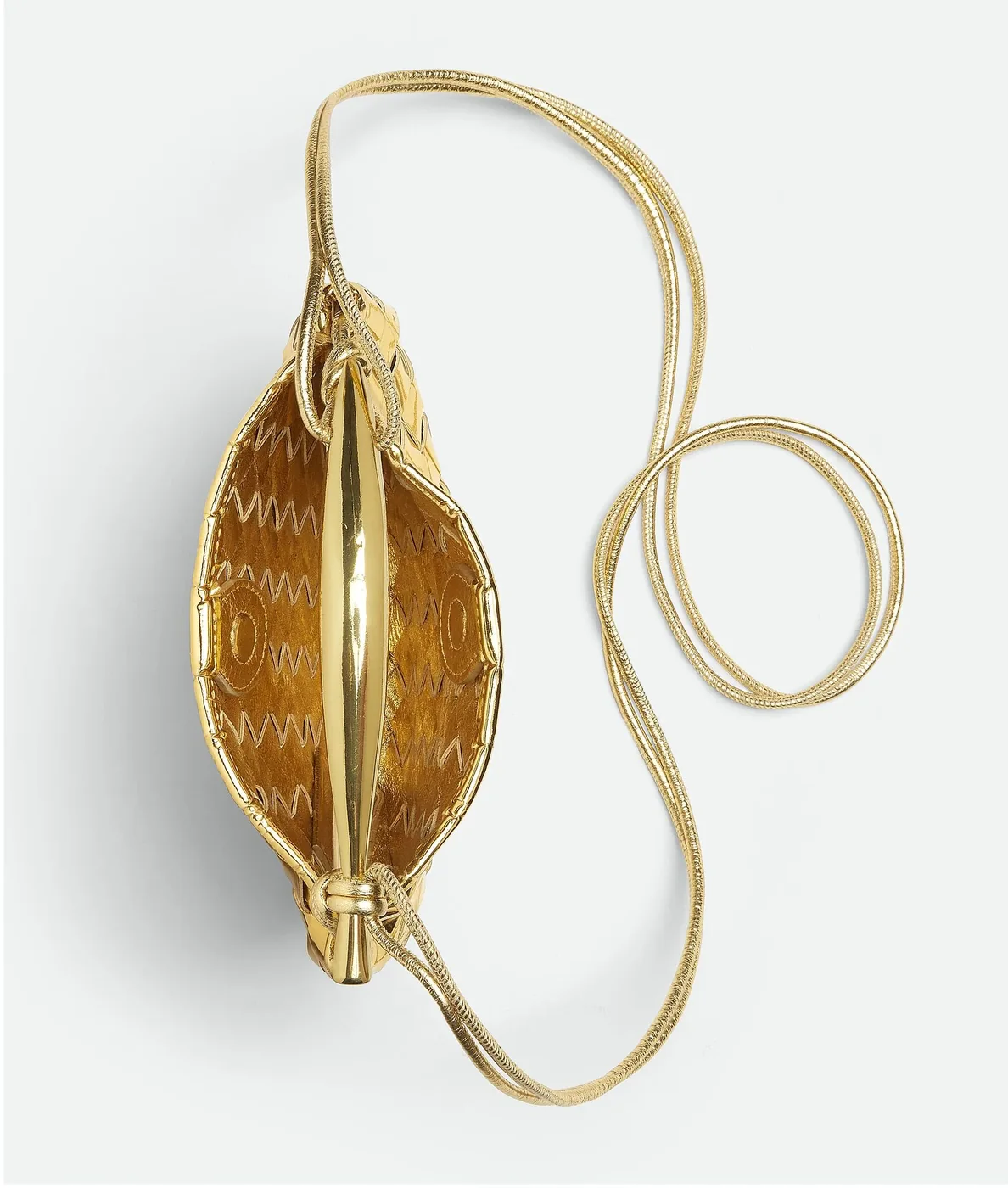 Bottega Veneta Mini Sardine Gold Bag - 7.9 Inches/ Bottega Veneta Mini Sardine Gold Bag - 7.9 Inches/