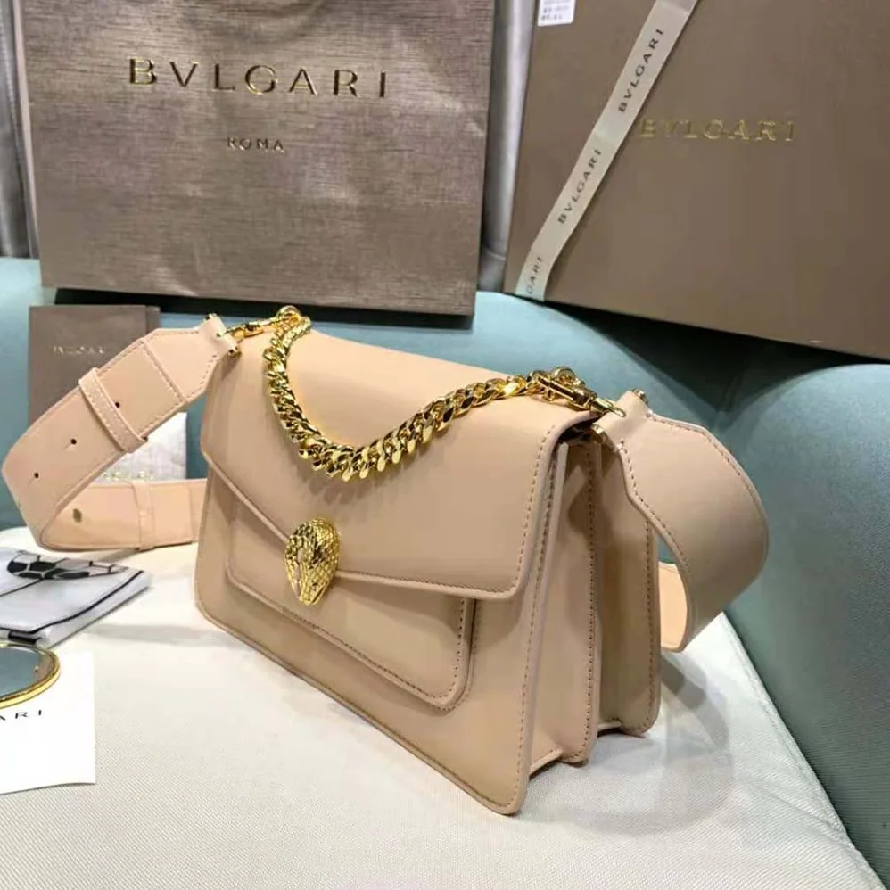 Bvlgari Serpenti Forever Crossbody Bag in Nappa Leather for Women in Sandy Bvlgari Serpenti Forever Crossbody Bag in Nappa Leather for Women in Sandy
