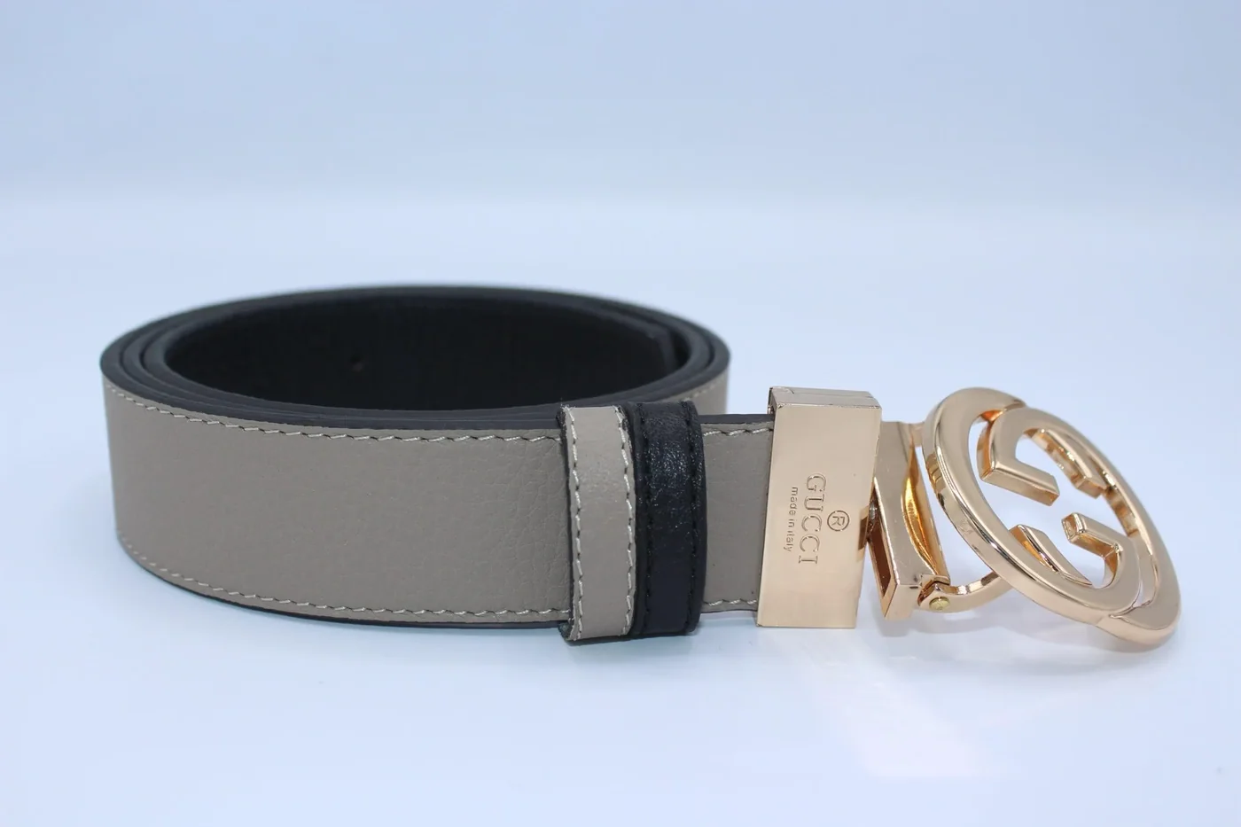 Reversible GG Buckle Leather Belt