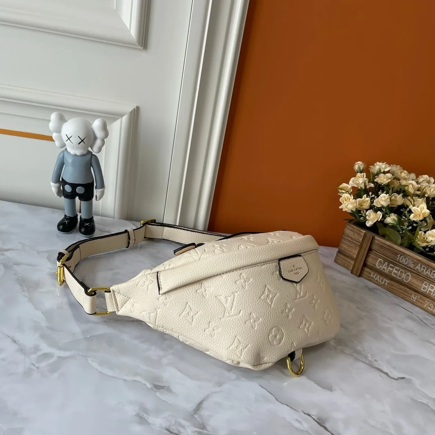 Louis Vuitton Bumbag / Cream Monogram Empreinte Gold Hardware