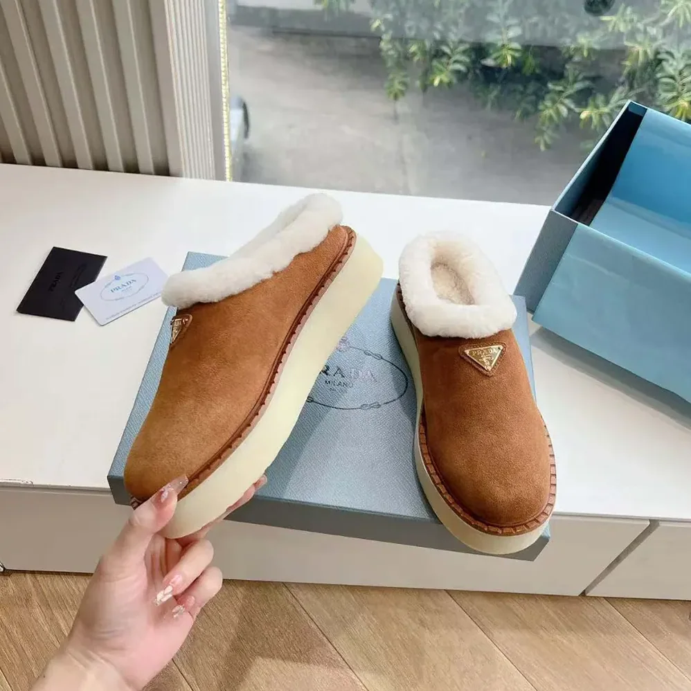 Prada Suede Mules for Women Prada Suede Mules for Women