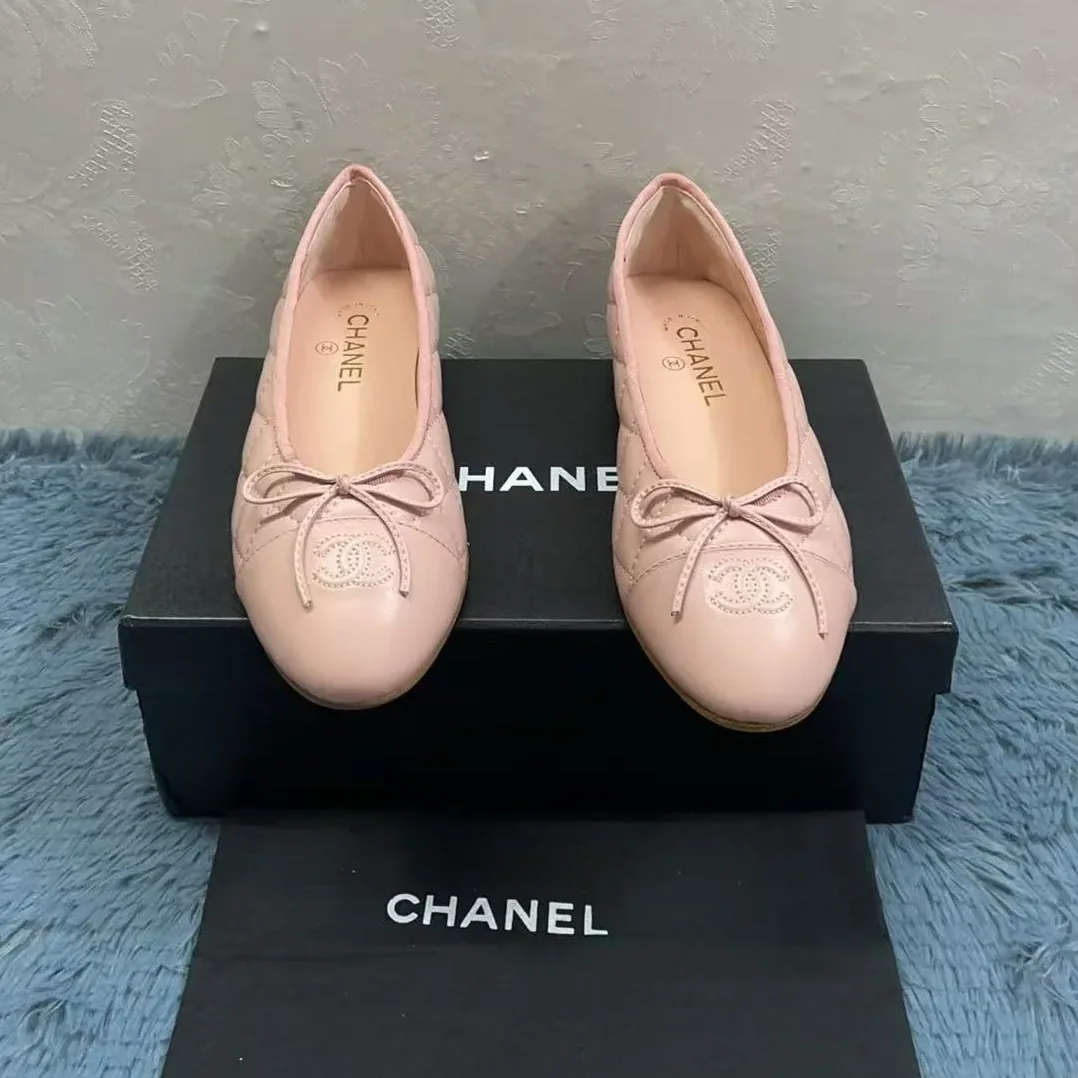Chanel Ballet Flats Light Pink Chanel Ballet Flats Light Pink