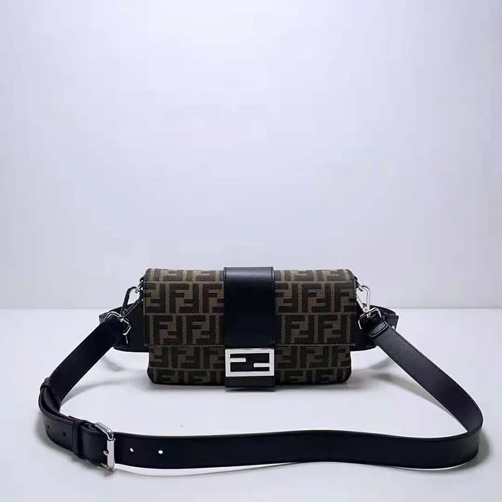 Fendi Baguette Brown Fabric Bag for Women Fendi Baguette Brown Fabric Bag for Women