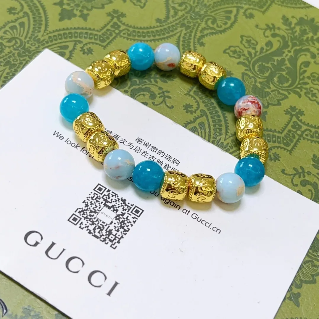 Gucci Natural Stone Bracelet Multicolor