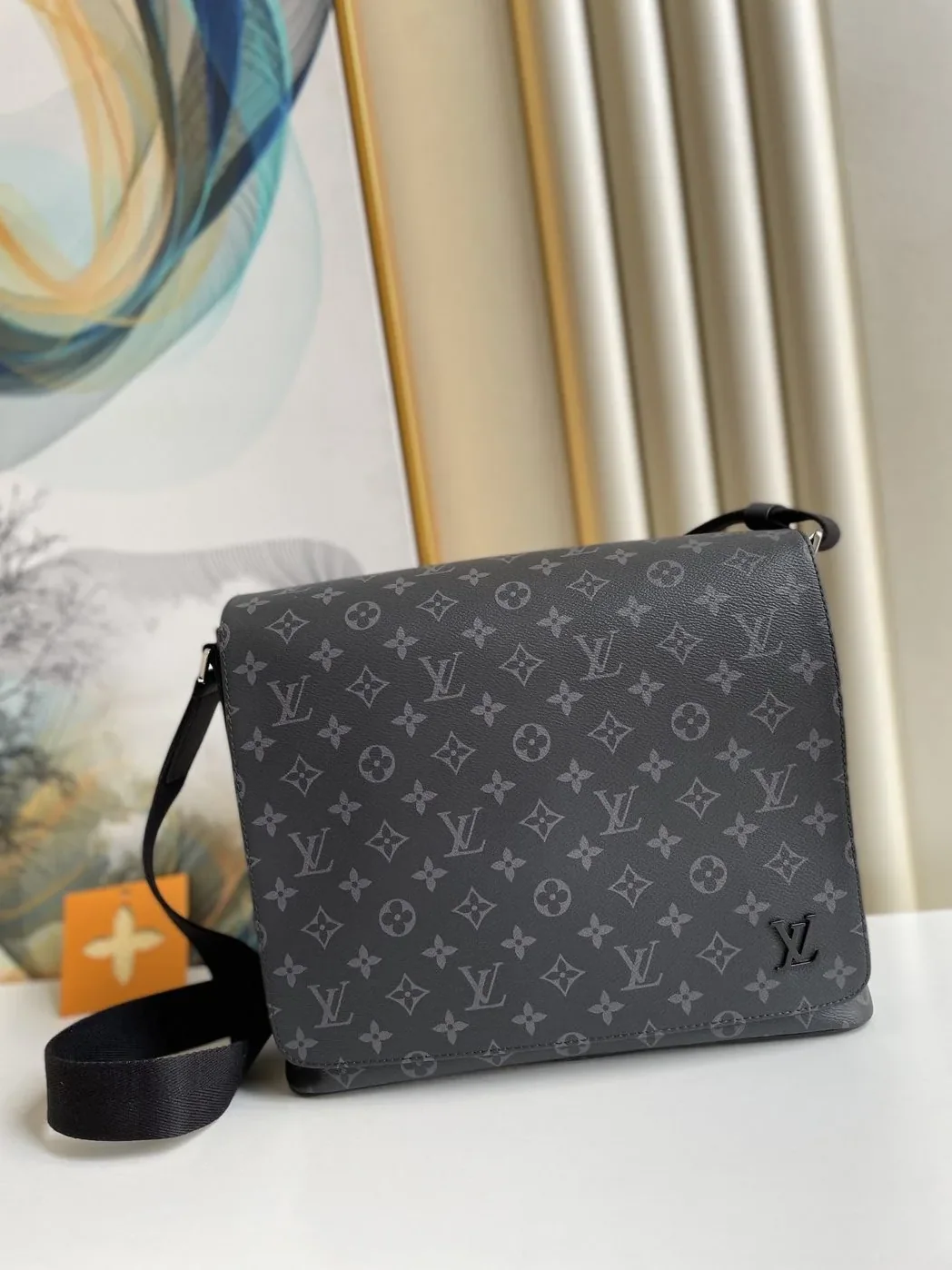 Louis Vuitton District MM Monogram Eclipse Canvas